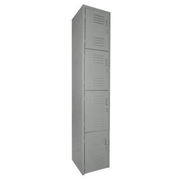 locker metalico de 4 puertas en color gris