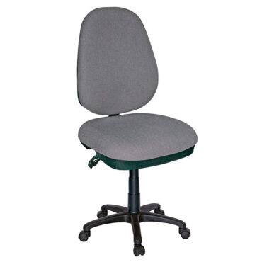 silla de oficina tapizada en tela color gris modelo OHS-24 PLUS