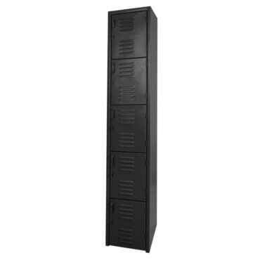 Locker-metalico-5-puerta-color-negro