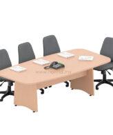 mesa de juntas para 8 personas con cubierta bote