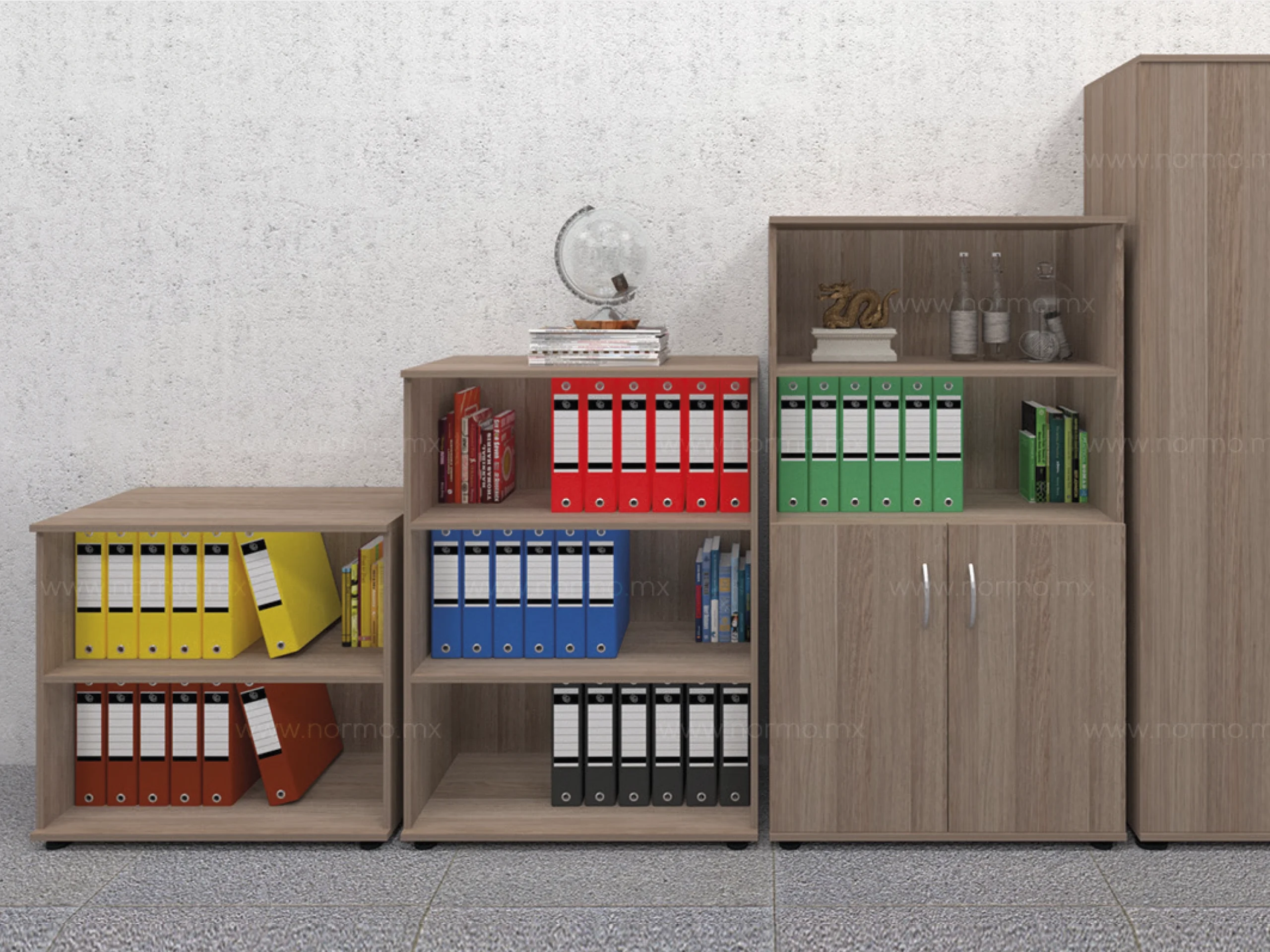 Libreros a piso