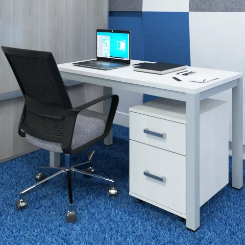 Mesa de trabajo con cajonera móvil